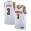 Dres Denver Nuggets Bones Hyland 3 Nike 2022-23 Association Edition Bijela Swingman